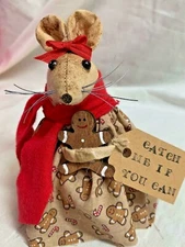 Mouse/Gingerbread/Primitive/Farmhouse/Christmas/Grunged