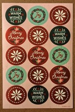 Christmas Sticker Single Sheet