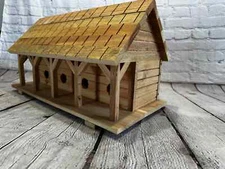 Cedar Bird House Purple Martin Hand Made Large 4 Nests Removable Back