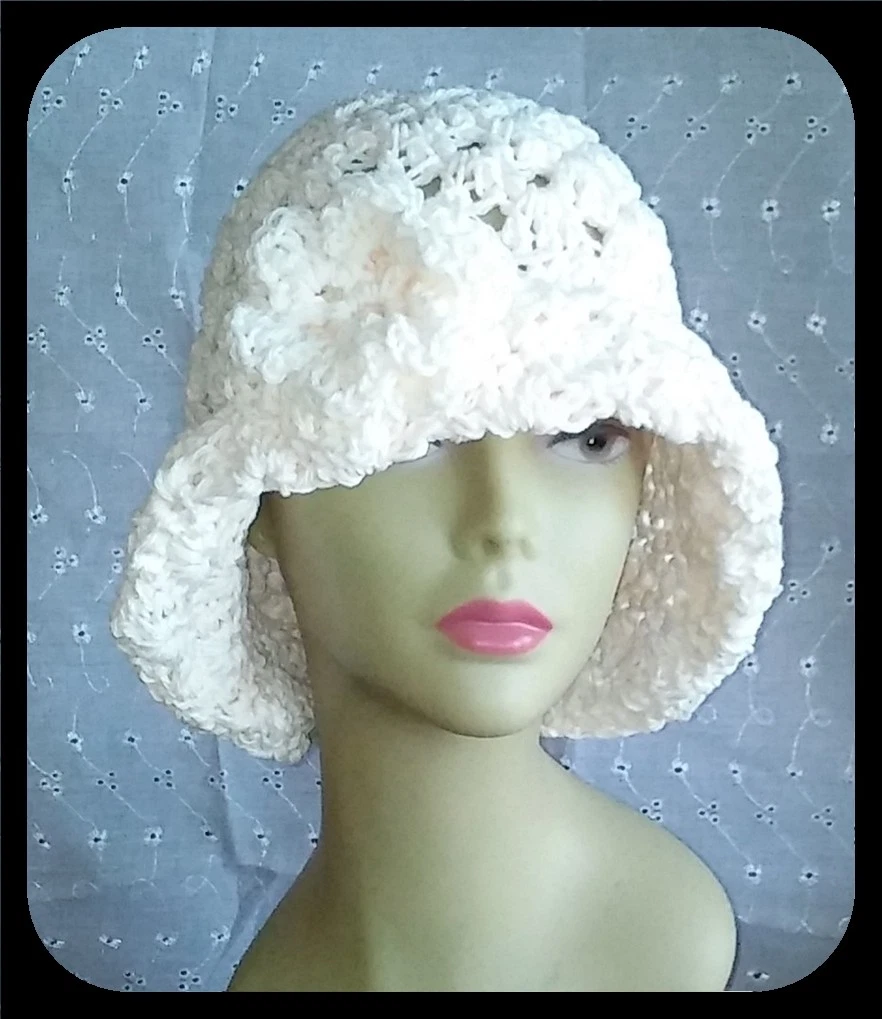 The perfect summer beach sun hat crushable cloche style wide brim ivory cream 6
