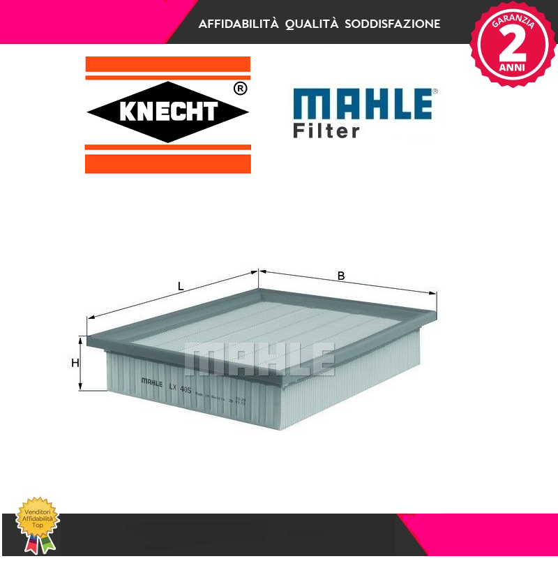 Knecht LX 405 Filtro Olio Motore – Lunghezza 267,5 Mm, Altezza 56,6 Mm, Ricambio Auto Di Qualità - 6