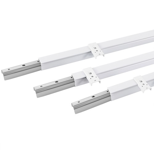 Aluminium Curtain Track Kit with Hooks 9ft-12ft Scalable Ceiling Mount for Space - Picture 8 of 13