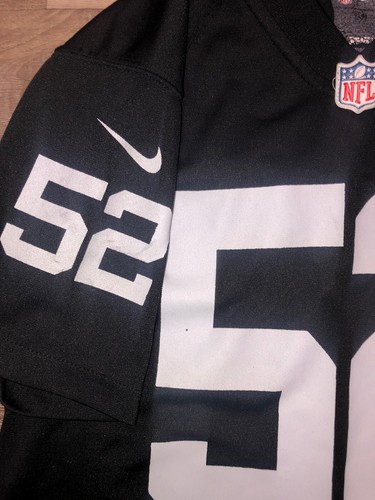 Maglia Nike NFL On Field Oakland Raiders Khalil Mack #52 giovane M nera - Foto 3 di 11
