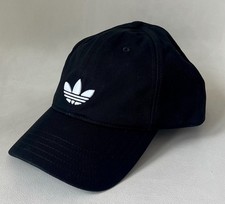 Adidas Unisex Adicolor  Black Classic Trefoil Baseball Cap, Adjustable Strap!