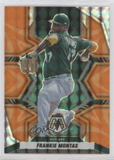 2022 Panini Mosaic Reactive Orange Mosaic Prizm Frankie Montas #157 00em