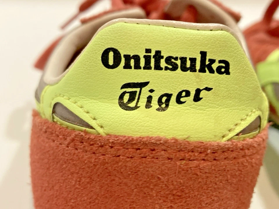 Tênis Onitsuka Tiger UNISEX Serrano tamanho 5.5 cano baixo com cadarço tijolo vermelho/verde - Imagem 4 de 4