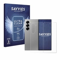 6X Schutzfolie Samsung Galaxy Z Fold 6 5G (Display+RüCkseite) Display Schutz