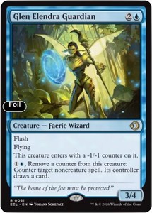 Glen Elendra Guardian 51 Lorwyn Eclipsed Foil Rare