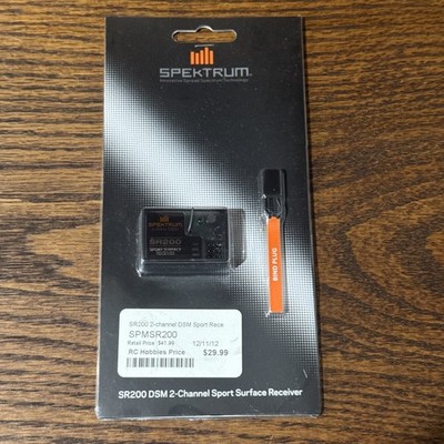 Use Spektrum SR200 DSM 2.4GHz 2-Channel SPMSR200 Receiver NEW