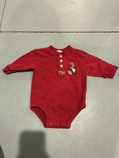 Rare Vintage Warner Bros Store Red Looney Tunes Bugs Taz 6-9 M Baby One Piece