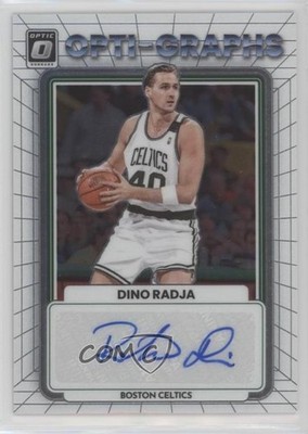 2022-23 Panini Donruss Optic Opti-Graphs 53/99 Dino Radja #OG-DRJ Auto HOF 3m8