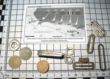 WW2 D Day Normandy Landings June 1944 metal detecting field walk relics lot #12
