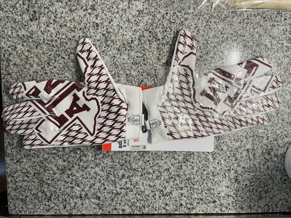 Texas A&M Aggies Team Issue 足球手套,PE,全新 — 第 2/4 张图片