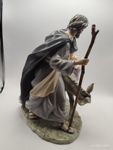 Porzellan Flucht nach Ägypten Joseph-Maria-Jesus Figur 11 Zoll - Bild 9 von 13