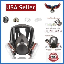 Adjustable Full Face Respirator - Reusable Protection for DIY & Professionals