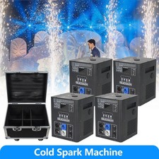 4PCS Cold Spark Machine Firework Machine LCD Screen DMX DJ Wedding Stage DMX512