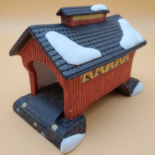 Department 56 Heritage Village Series Maple Creek Red Covered Bridge No Box - Bild 7 von 10