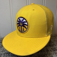 NEW ERA 9FORTY WNBA LOS ANGELES SPARKS KELSEY PLUM 10 PATCH SNAPBACK HAT YELLOW
