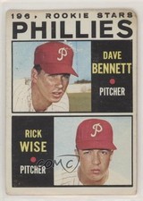 1964 Topps High # Dave Bennett Rick Wise #561 on9