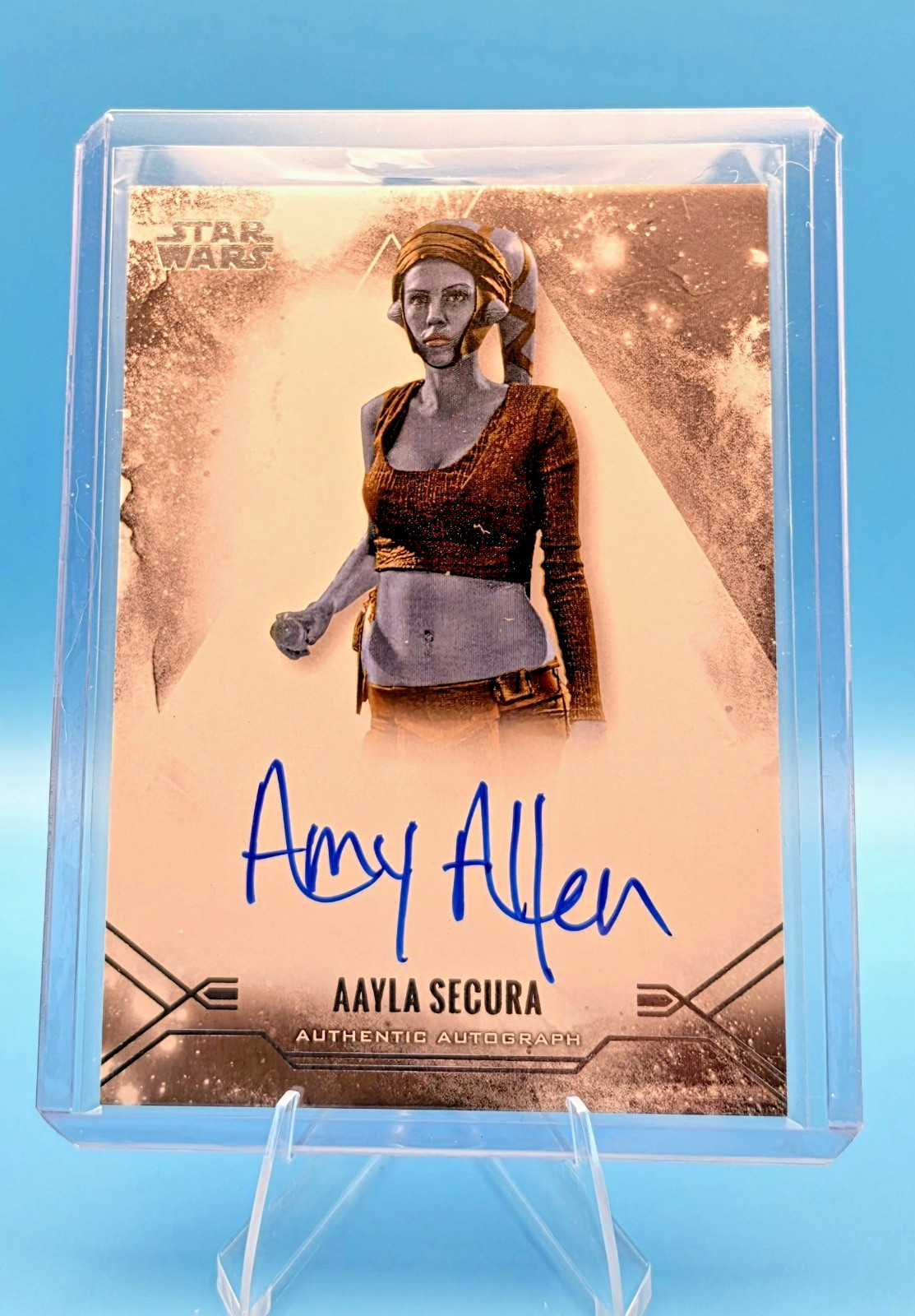 🔥 Amy Allen Aayla Secura Auto 2025 Topps Star Wars Stellar Signatures...