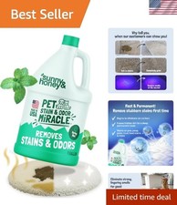 Pet Stain and Odor Remover - Enzyme Cleaner for Dog Urine and Poop on Carpets...