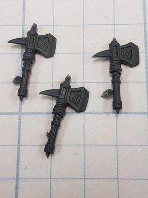 Warhammer Fyreslayer ARMORY Bits Vulkite Berzerker Fyrresteel Throwing Axes #55