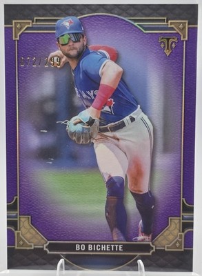 2022 Topps Triple Threads Bo Bichette #15 Amethyst 72/299 Blue Jays - READ