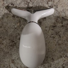 White Handheld Face and Neck Massager for Wrinkles, Lifting, and Revitalizing