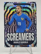 2026 Panini Prizm FIFA World Cup Screamers Bradley Barcola #14 Silver Prizm