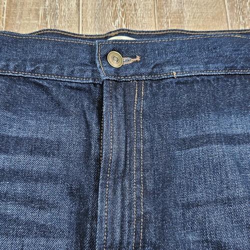 Pantalones Cortos de Jean LC Lauren Conrad Talla Grande 28W Denim Oscuro Desgastado Corte - Imagen 7 de 12