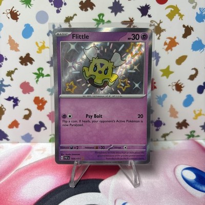 Flittle 164/091 Shiny Rare Paldean Fates Pokemon Holo Near Mint