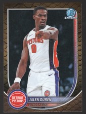 2025-26 Bowman Chrome Jalen Duren BCV-75 Reptilian Refractor Pistons GOAT