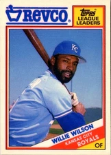 1988 Topps Revco League Leaders Willie Wilson #25 Kansas City Royals
