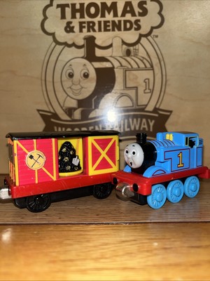 SURPRISE FACE  ! THOMAS FRIENDS TRAIN TAKE Along n play Diecast NEW MORGANS MINE