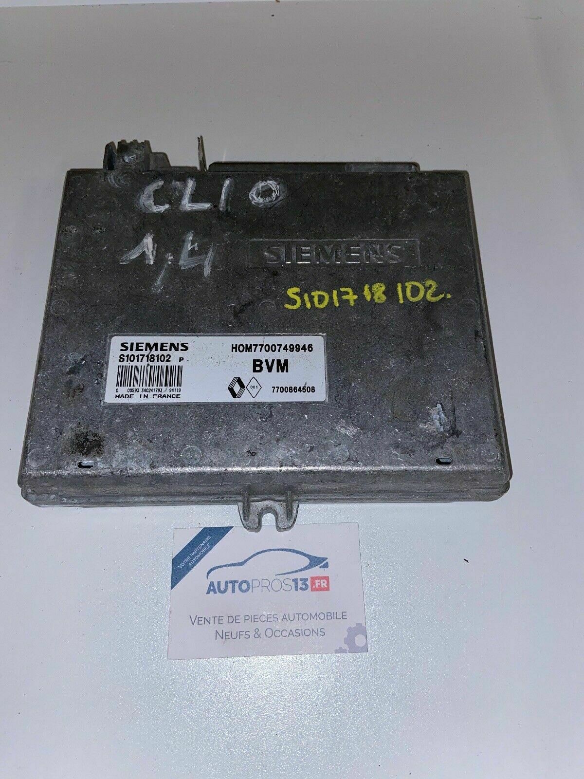 Calculateur Renault Clio 1 Fenix 3 d'occasion Siemens S101718102P
