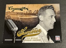 Vin Scully 2012 Panini Cooperstown Voices Of Summer #9 Los Angeles Dodgers HOF