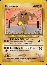 Pokemon Neo Destiny Uncommon Hitmonlee 42/105 - Near Mint (NM) on eBay