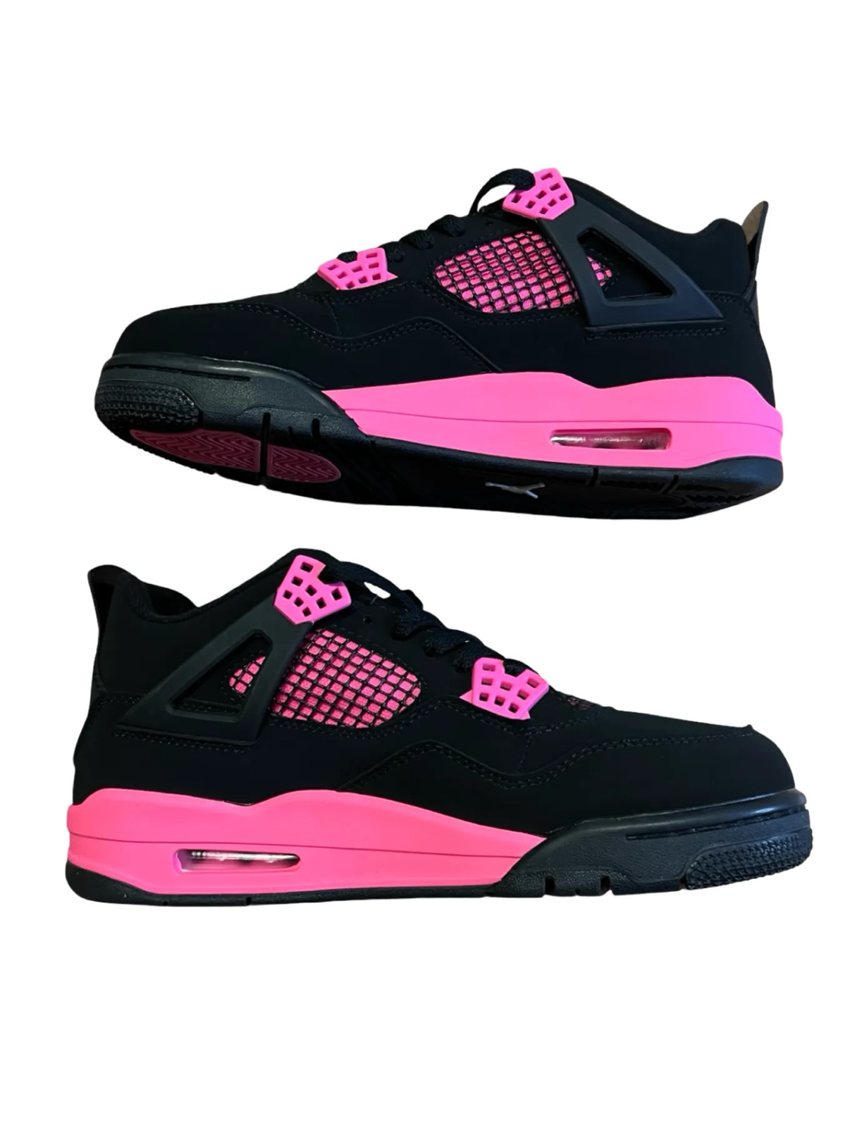 Jordan Air Jordan 4 Pink Thunder Retro Mens Size 9.5 Basketball Sneakers Custom thumbnail 5