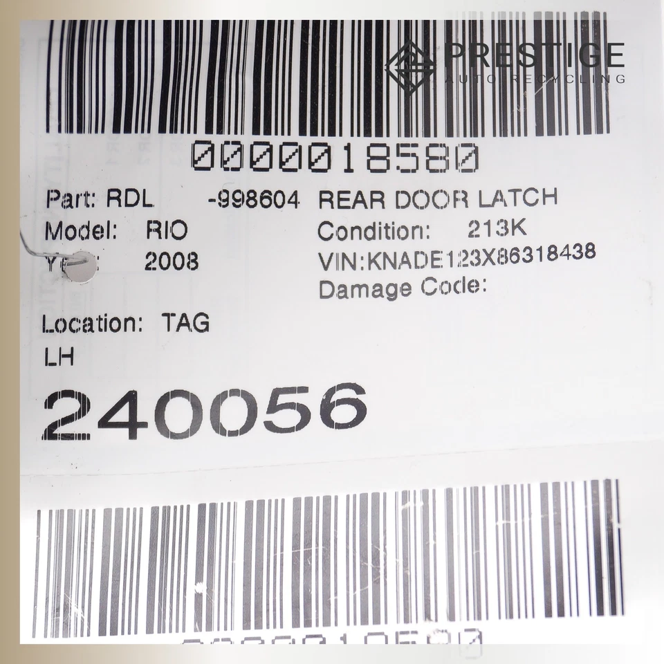 2007-2011 KIA RIO RIO5 Door Lock Latch Actuator Rear Left 81411-1G001 OEM - Изображение 4 из 4