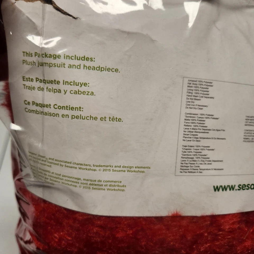 Disfraz de Halloween Calle Sésamo Completo de Peluche Elmo Prestige Adulto XL Hombres con Licencia Foto 4 de 4