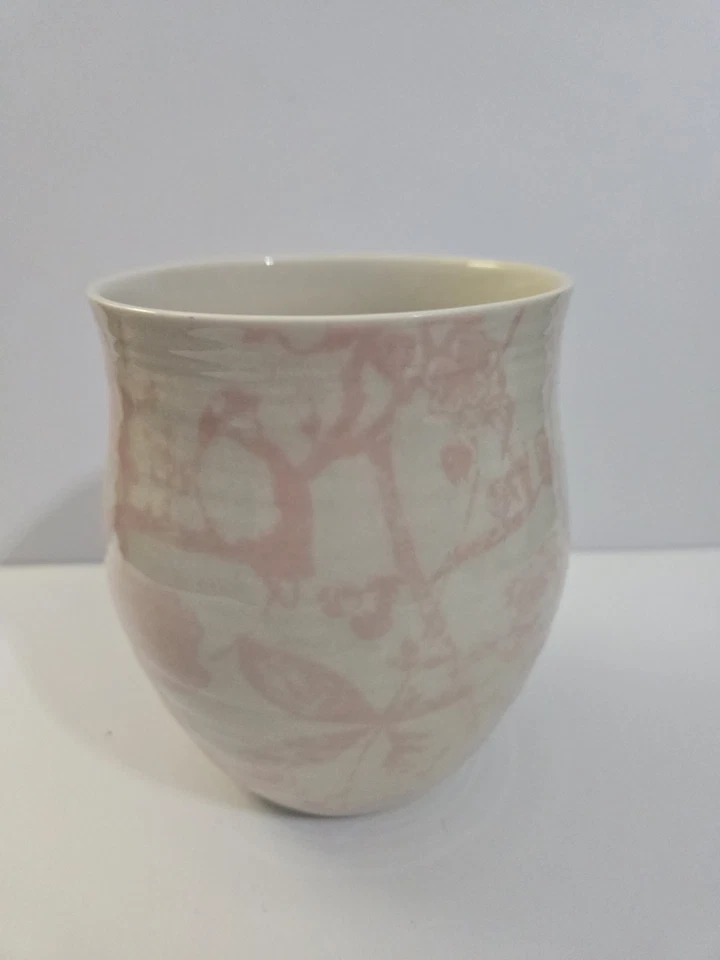 Taza Anthropologie Monograma Inicial "a" Cultivada en Casa Caprichosa Floral Rosa 14oz Foto 4 de 4