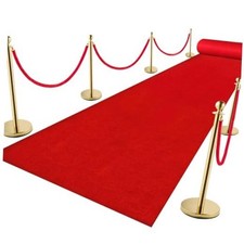 Aisle Runner Carpet Rugs for Wedding Accessories, Premium 160 3 x 15 ft Red