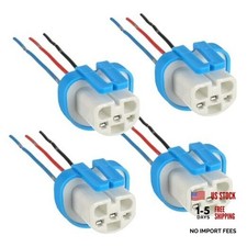 4 Pack Headlight Wiring Harness 9007 9004 HB1 HB5 High Temperature Ceramic 4PCS