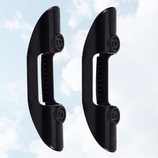 1 Pair Reusable Paddle Clip for Kayak Durable ABS Plastic Holder Black