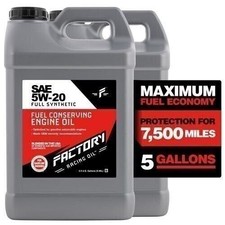 Factory Racing Oil SAE 5W-20 Full Synthetic Truck/SUV Engine Oil GF-6A 5 Gallon 17.60 per gallon