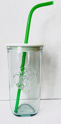 Starbucks Recycled Glass Triangle Bottom Cold Cup Tumbler 16 oz Mint Green