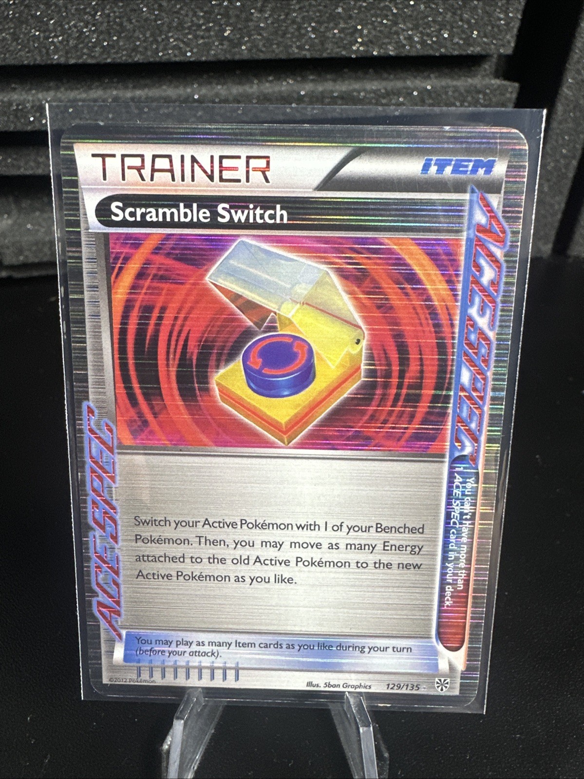 Pokemon Scramble Switch 129/135 Plasma Storm ACE SPEC Holo Rare LP