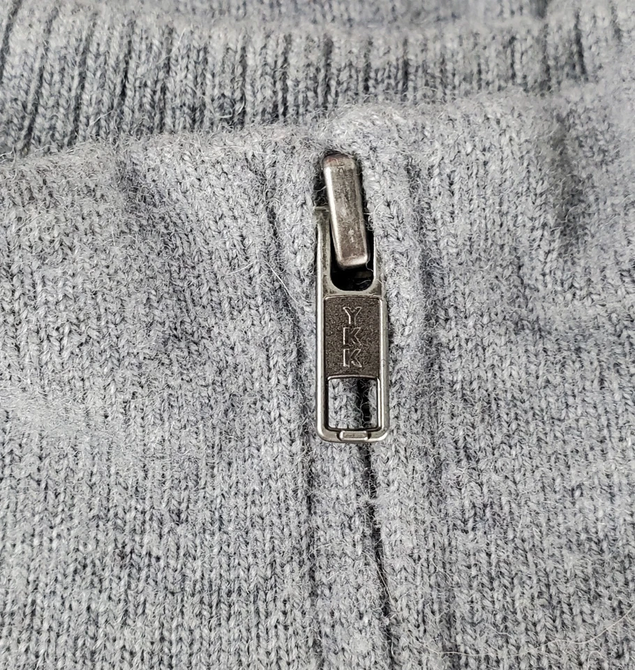 Patagonia Mens Grey LambsWool 1/4 Zip Blended Sweater Pullover - Size M - EUC - Image 3 of 4