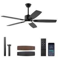 SUNMORY 52" Ceiling Fans with Lights, Smart Ceiling Fan with APP and Remote C...