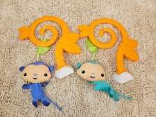 Fisher Price Tiger Time Jumperoo Hanging Toy Replacement Part Blue Orange Monkey